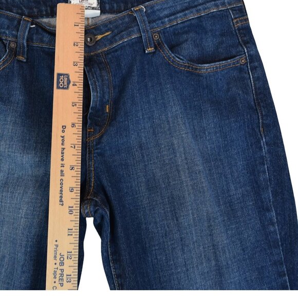 Levi’s 545 Low Boot Cut Jeans Size 14 Dark Wash Y2K Flare Denim 2000s Cowgirl - Picture 9 of 11